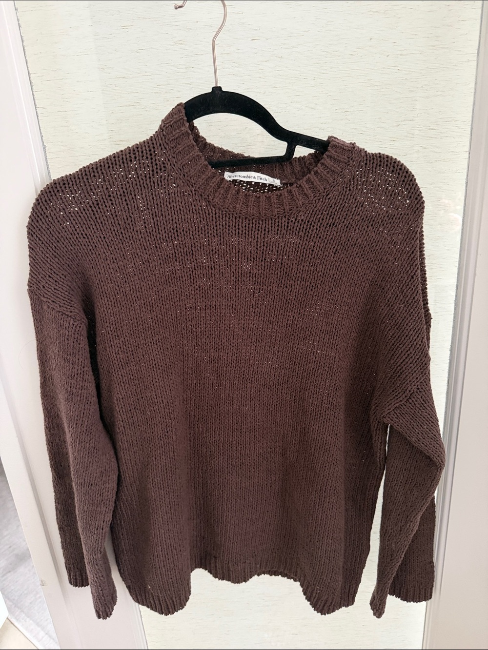 Abercrombie & Fitch Chocolate Brown Crewneck Sweater